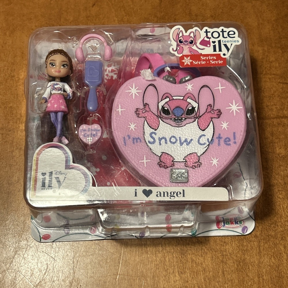 Disney ILY 4Ever Tote-ILY Teenies I Love Angel Mini Doll & Backpack Holiday